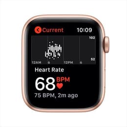 Apple Watch (Series SE) 2020 GPS + mobilná sieť 44mm - Hliníková Zlatá - Sport band Piesková ružová