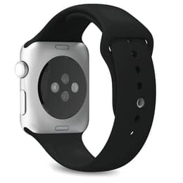 Apple Watch Series SE 1 (2020) GPS 44 mm - Hliníková Strieborná - Sport band Čierna