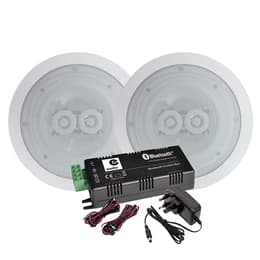 Bluetooth Reproduktor Haut-parleurs 2x120W E-Audio B404, plafond encastrable WATERPROOF Hifi, Amplificateur stéréo E-audio B425BL, Bluetooth 5.0 2x15W - Biela