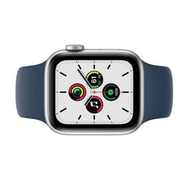 Apple Watch (Series 5) 2019 GPS 44mm - Hliníková Strieborná - Sport loop Modrá