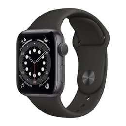 Apple Watch (Series 6) 2020 GPS + mobilná sieť 44mm - Hliníková Vesmírna šedá - Sport band Čierna