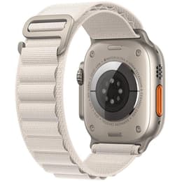 Apple Watch (Ultra) 2022 GPS + mobilná sieť 49mm - Titánová Sivá - Alpská slučka Biela