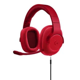 Slúchadlá Logitech G433 Potláčanie hluku gaming bezdrôtové Mikrofón - Červená