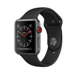 Apple Watch Series 3 (2017) GPS + mobilná sieť 42 mm - Hliníková Vesmírna šedá - Sport band Čierna