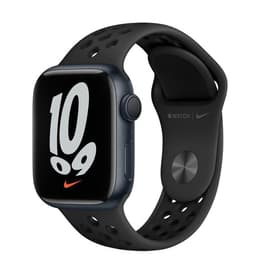Apple Watch (Series 7) 2021 GPS 41mm - Hliníková Čierna - Nike Sport band Antracitová/Čierna