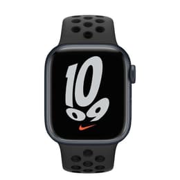 Apple Watch Series 7 (2021) GPS 41 mm - Hliníková Midnight - Nike Sport band Čierna