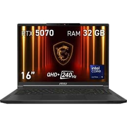MSI Stealth 16 AI A2HWGG-047ES OLED 16" - Core Ultra 9 285H - 32GB - SSD 1 TBGB NVIDIA GeForce RTX 5070 QWERTY - Španielská