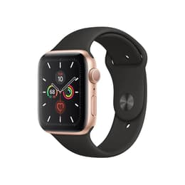 Apple Watch Series 4 (2018) GPS + mobilná sieť 40 mm - Hliníková Zlatá - Sport band Čierna