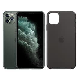 Pack iPhone 11 Pro Max + Apple Obal (Čierna) - 64GB - Polnočná Zelená - Neblokovaný