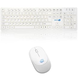 QWERTY Klávesnica Simpletek Anglická Bezdrôtové M&K INGLESE US Kit Mouse and Keyboard