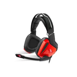 Slúchadlá Spirit Of Gamer XPERT-H100 Red Edition gaming drôtové Mikrofón - Čierna/Červená