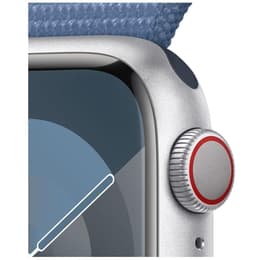Apple Watch Series 9 (2023) GPS 41 mm - Hliníková Strieborná - Sport loop Modrá