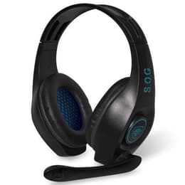 Slúchadlá S.O.G Elite H5 Potláčanie hluku gaming drôtové Mikrofón - Čierna/Modrá