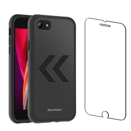 Back Market Obal iPhone SE (2020/2022) a ochranný displej - Recyklovaný plast - Čierna