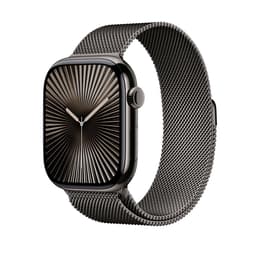 Apple Watch Series 10 (2024) GPS 46 mm - Hliníková Jet Black - Milanese loop Čierna
