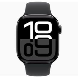 Apple Watch Series 10 (2024) GPS + mobilná sieť 46 mm - Hliníková Jet Black - Sport loop Čierna