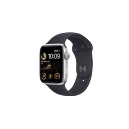 Apple Watch (Series SE) 2022 GPS 44mm - Hliníková Strieborná - Sport band Čierna