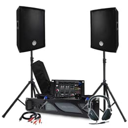 PA Reproduktor Pack Sono BM SONIC Amplificateur 1000W, Paire d'Enceintes Passives 2x300W, Table de Mixage, Pieds, Casque DJ, Câbles et Micro