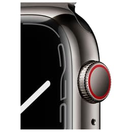 Apple Watch Series 7 (2021) GPS + mobilná sieť 45 mm - Nerezová Strieborná - Milanese loop Sivá
