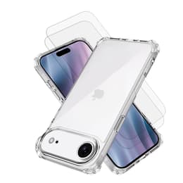 Obal iPhone Air a 2 ochranna obrazovky - TPU - Priehľadná