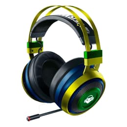 Slúchadlá Razer Nari Ultimate Overwatch Lúcio Edition gaming drôtové + bezdrôtové Mikrofón - Modrá/Žltá