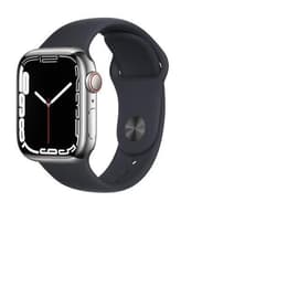 Apple Watch (Series 6) 2020 GPS + mobilná sieť 44mm - Nerezová Strieborná - Sport band Čierna