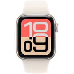Apple Watch (2025) GPS + mobilná sieť 40 mm - Hliníková Starlight - Sport band Biela