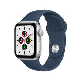 Apple Watch Series 9 (2023) GPS + mobilná sieť 41 mm - Hliníková Strieborná - Sport band Modrá