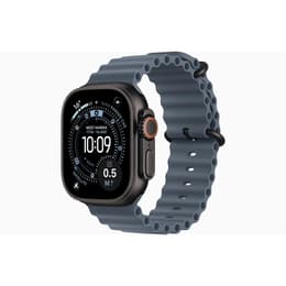 Apple Watch (2025) GPS + mobilná sieť 49 mm - Titánová Čierna - Oceánska kapela Modrá