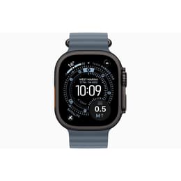 Apple Watch (2025) GPS + mobilná sieť 49 mm - Titánová Čierna - Oceánska kapela Modrá