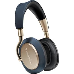 Slúchadlá Bowers & Wilkins PX Potláčanie hluku drôtové + bezdrôtové Mikrofón - Modrá/Zlatá