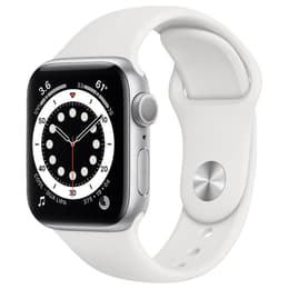 Apple Watch (Series 7) 2021 GPS + mobilná sieť 45mm - Hliníková Sivá - Sport band Biela