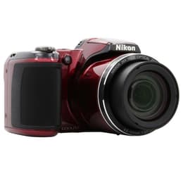Bridge - Nikon CoolPix L810 Červená + objektívu Nikon Nikkor 26X Wide Optical Zoom ED VR 4.0-104mm f/3.1-5.9