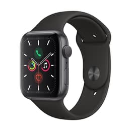 Apple Watch (Series 5) 2019 GPS 44mm - Hliníková Sivá - Sport band Čierna