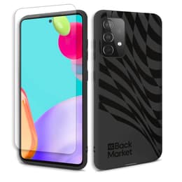 Back Market Obal Galaxy A52/A52s a ochranný displej - Recyklovaný plast - Čierna