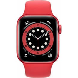 Apple Watch (Series 7) 2021 GPS + mobilná sieť 41mm - Hliníková Červená - Sport loop Červená