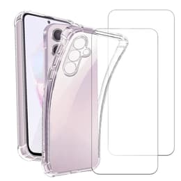 Obal Galaxy A05s a 2 ochranna obrazovky - TPU - Priehľadná