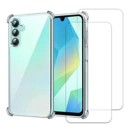 Obal Galaxy A16/ Galaxy A16 5G a 2 ochranna obrazovky - TPU - Priehľadná