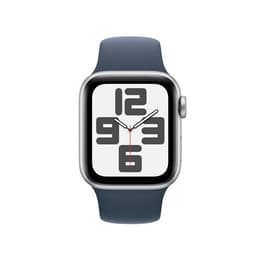 Apple Watch Series SE 2 (2022) GPS 44 mm - Hliníková Strieborná - Sport band Modrá