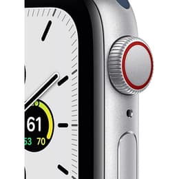 Apple Watch Series SE 2 (2022) GPS 44 mm - Hliníková Strieborná - Sport band Modrá
