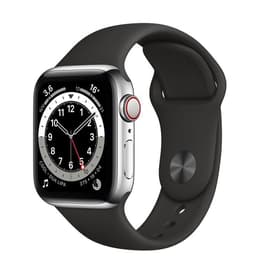 Apple Watch (Series 5) 2019 GPS 40mm - Hliníková Strieborná - Sport Loop Čierna