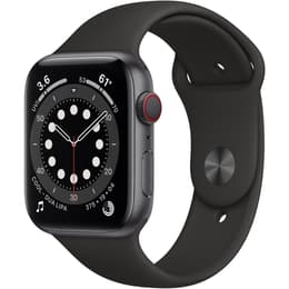 Apple Watch (Series 6) 2020 GPS + mobilná sieť 44mm - Hliníková Vesmírna šedá - Sport Loop Čierna