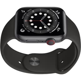 Apple Watch (Series 6) 2020 GPS + mobilná sieť 44mm - Hliníková Vesmírna šedá - Sport Loop Čierna