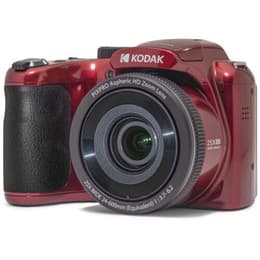 Hybridný - Kodak Pixpro Astro Zoom AZ255 Červená + objektívu Kodak Zoom Optique 25X 24-600mm f/3.7-6.2