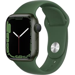 Apple Watch (Series 7) 2021 GPS 41mm - Hliníková Vesmírna šedá - Sport band Zelená