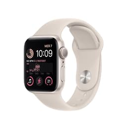 Apple Watch (Series SE) 2022 GPS 40mm - Hliníková Sivá - Sport band Biela