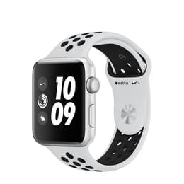 Apple Watch (Series 3) 2017 GPS + mobilná sieť 42mm - Hliníková Strieborná - Nike Sport band Biela