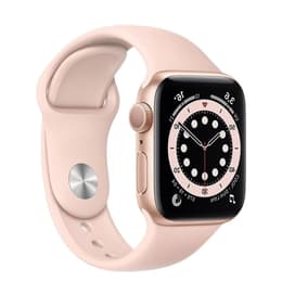 Apple Watch Series 6 (2020) GPS 44 mm - Hliníková Zlatá - Sport band Ružová
