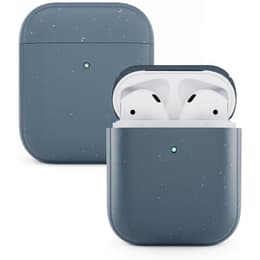 Ochranné puzdro AirPods 1 / AirPods 2 - Prírodný materiál - Modrá
