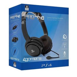 Slúchadlá 4Games PS4 Pro 4 40 Potláčanie hluku gaming drôtové Mikrofón - Čierna
